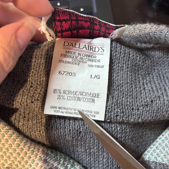 Vintage Women’s Knit Cardigan Floral Embroidered size large - Picture 6 of 6